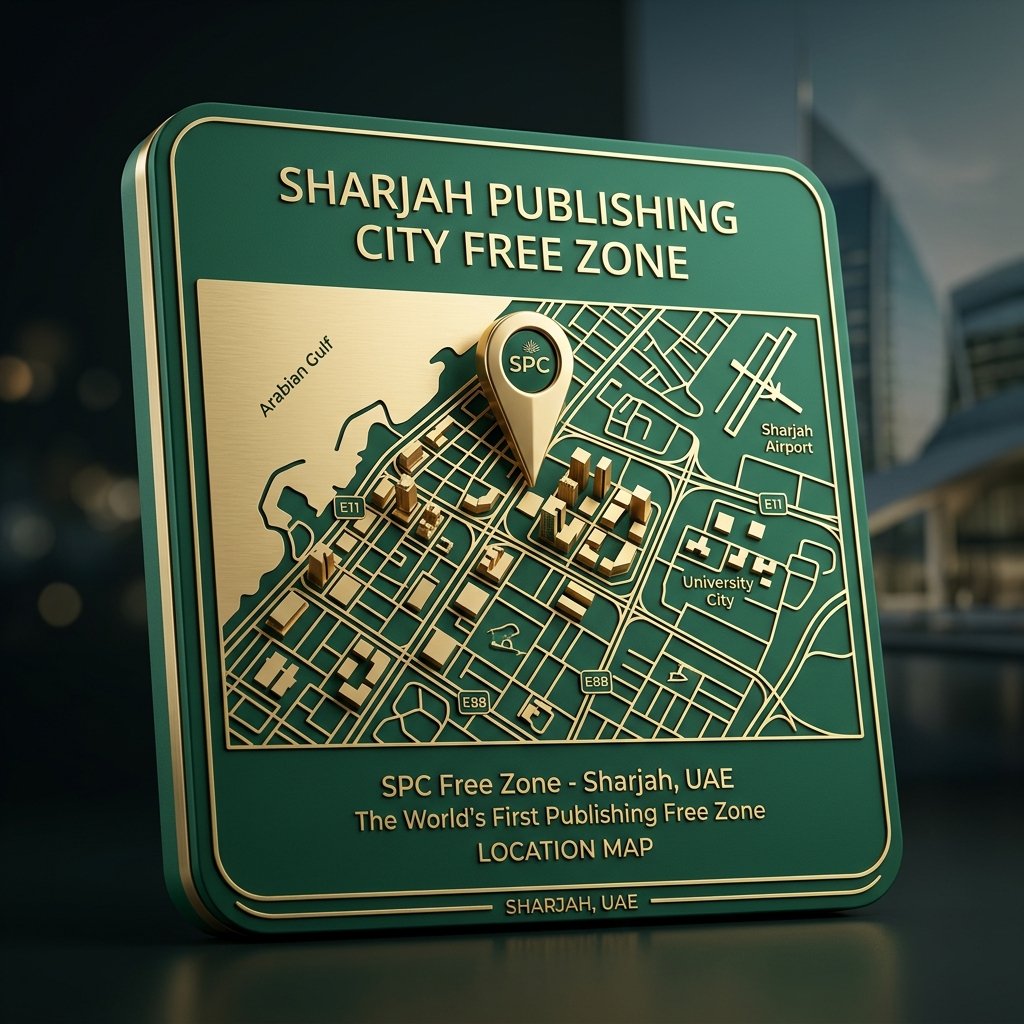 Sharjah Publishing City Free Zone Office Location Map